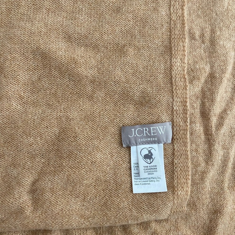 J.Crew Cashmere Scarf in Warm Brown